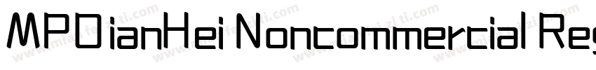 MPDianHei Noncommercial Regular字体转换